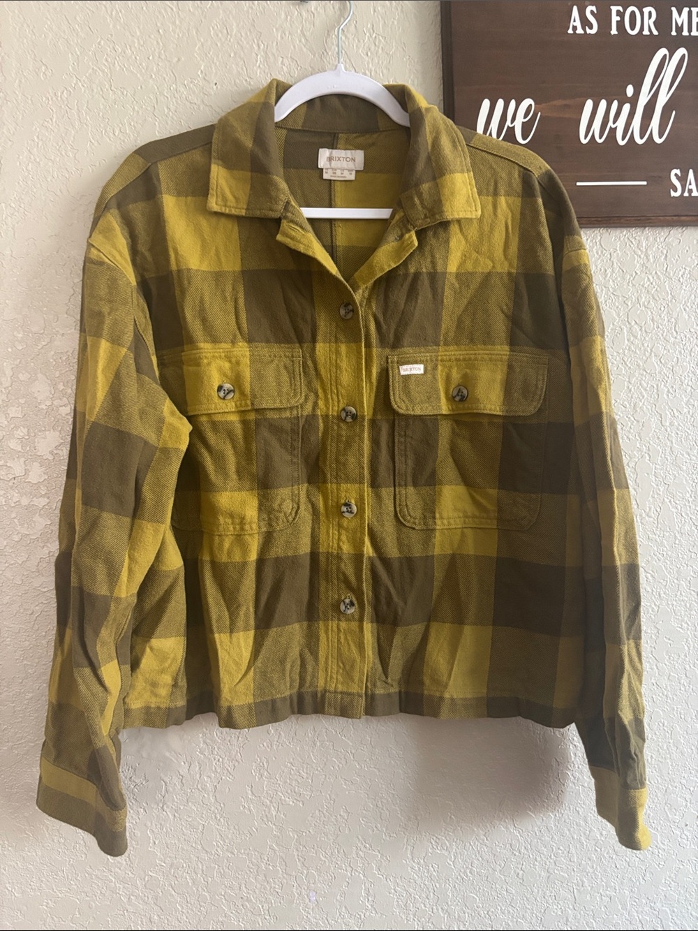 Brixton Yellow Plaid Shirt
